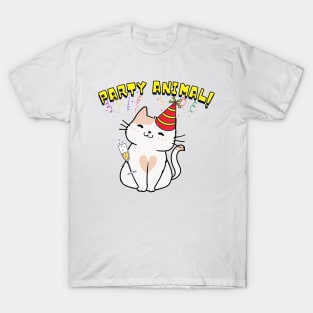 Party Animal Persian Cat T-Shirt